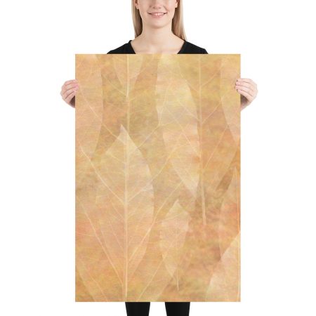 Poster Leaves Leaf Vein Print Beige Cream Brown Nature Art Print Old Antique Vintage - Image 11