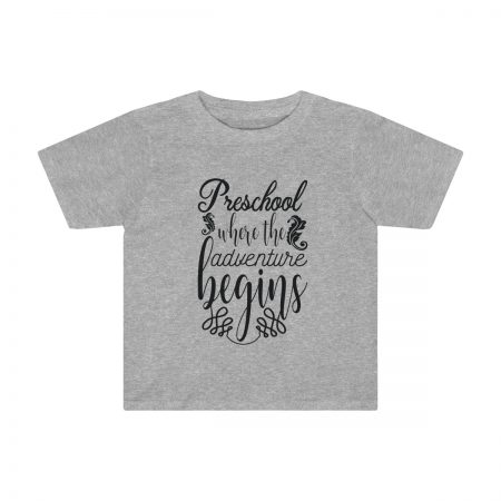 Preschool Kids T-Shirt 2T - 4T - Preschool where the adventure begins - Image 2