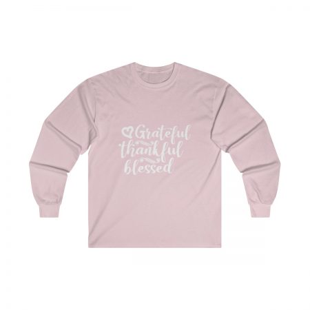 Ultra Cotton Long Sleeve Tee Several Colors - Grateful Thankful Blessed - Image 11