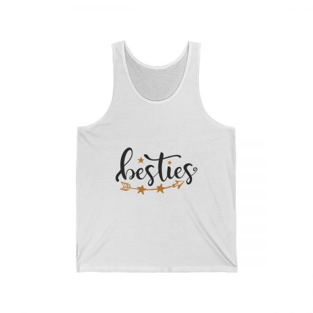 Unisex Jersey Tank Shirt Top Several Colors - Besties