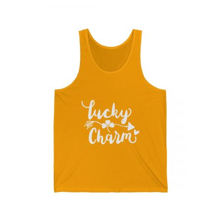 Unisex Jersey Tank Shirt Top Several Colors - Lucky Charm - Image 2