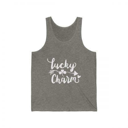 Unisex Jersey Tank Shirt Top Several Colors - Lucky Charm - Image 3