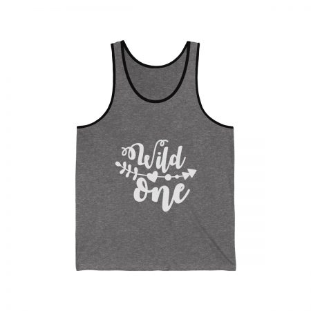 Unisex Jersey Tank Shirt Top Several Colors - Wild One - Image 3