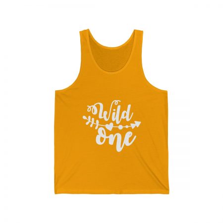 Unisex Jersey Tank Shirt Top Several Colors - Wild One - Image 4