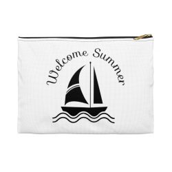 Accessory Makeup Pouch - Welcome Summer - Sailboat