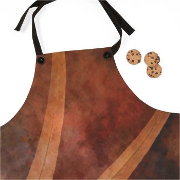 Apron Dark Brown Leaves Leaf Beige Nature Art Print Old Antique