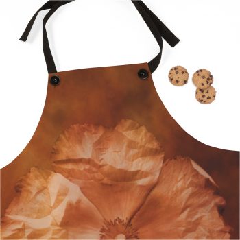 Apron Flower Art Print Old Antique Vintage Botanical Tan Beige Brown