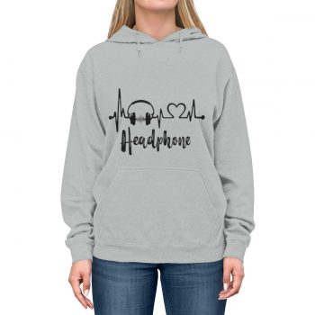 Hoodie Unisex Several Colors – Headphones Music – Love Heartbeat - Image 6