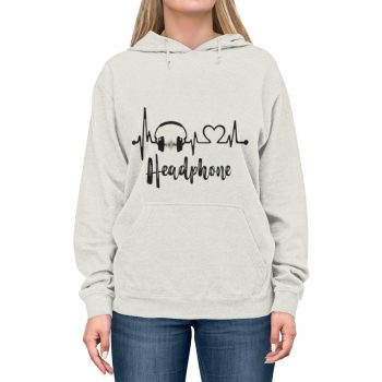 Hoodie Unisex Several Colors – Headphones Music – Love Heartbeat - Image 9