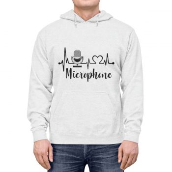 Hoodie Unisex Several Colors – Microphone – Love Heartbeat - Image 2