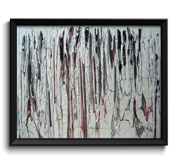 INSTANT DOWNLOAD Abstract Painting Fine Art Print Meltdown White Black Red Grey Modern Wall Decor Bedroom Bathroom Living Room Decor Poster