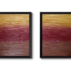 INSTANT DOWNLOAD Abstract Painting Fine Art Print Set of 2 Texture Metallic Burgundy Red Gold Brown Modern Wall Decor Bedroom Bathroom