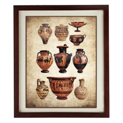 INSTANT DOWNLOAD Ancient Terracotta Pots Art Print Parchment Paper Vintage Vases Old Book Page Style Antique Artifacts Printable Wall Decor