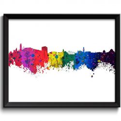 INSTANT DOWNLOAD Bari Skyline Watercolor Art Poster Print Bari Wall Decor Bari Wall Art Painting Italy Artwork City Map Home Decor