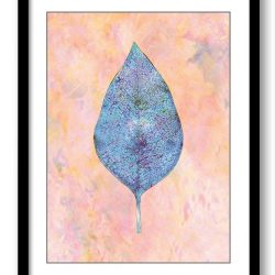 INSTANT DOWNLOAD Blue Purple Pink Coral Leaves Leaf Abstract Wall Decor Art Print Nature Landscape Modern Elegant Watercolor Flower Painting