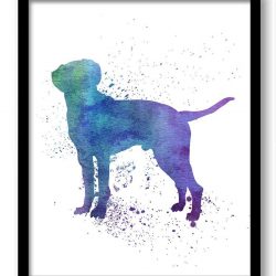 INSTANT DOWNLOAD Dalmatian Dog Watercolor Art Painting Print Poster Dog Art Painting Dog Breeds Home Decor Wall Art Pink Blue Purple Green