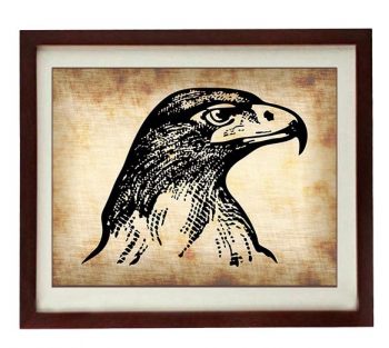 INSTANT DOWNLOAD Eagle Head Bird Vintage Style Print - Art Print Parchment Paper Old Antique Printable - Vintage Animal Art Print