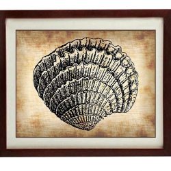 INSTANT DOWNLOAD Fan Seashell Shell Lobster Vintage Style Ocean Nautical Print Art Parchment Old Antique Printable Beach Wall Decor Bathroom