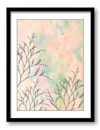 INSTANT DOWNLOAD Field Lavender Flowers Bathroom Art Print Pink Coral Peach Modern Elegant Watercolor Bathroom Wall Decor Flower Painting