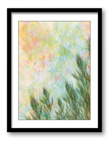 INSTANT DOWNLOAD Field Leaves Leaf Bathroom Art Print Abstract Nature Landscape Modern Colorful Watercolor Bathroom Wall Decor Painting