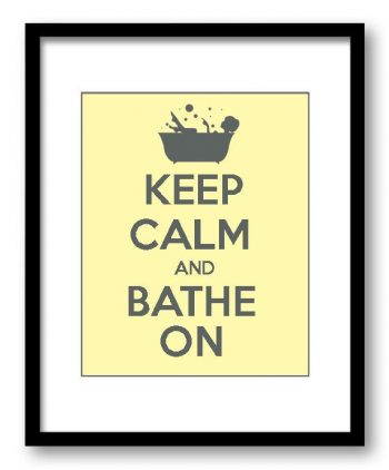 INSTANT DOWNLOAD Keep Calm Poster Keep Calm and Bathe On Grey Gray Yellow Bathroom Art Print Wall Decor Bathroom Custom Stay Calm quote