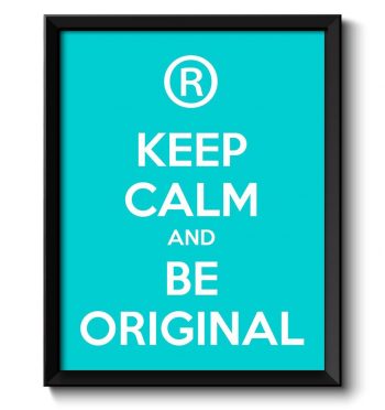 INSTANT DOWNLOAD Keep Calm Poster Keep Calm and Be Original White Turquoise Blue Art Print Wall Decor Custom Stay Calm quote inspirational