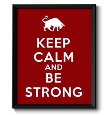 INSTANT DOWNLOAD Keep Calm Poster Keep Calm and Be Strong White Red Burgundy Art Print Wall Decor Custom Stay Calm Bull quote inspirational