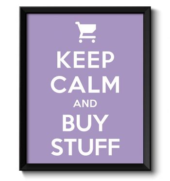 INSTANT DOWNLOAD Keep Calm Poster Keep Calm and Buy Stuff White Lilac Purple Art Print Wall Decor Bathroom Bedroom Custom Stay Calm quote