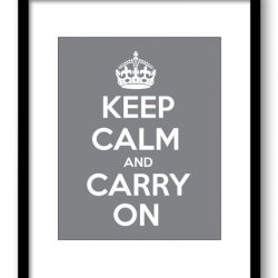 INSTANT DOWNLOAD Keep Calm Poster Keep Calm and Carry On White Grey Gray Wall Art Print Decor Bathroom Bedroom Stay Calm poster quote