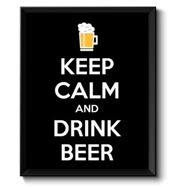 INSTANT DOWNLOAD Keep Calm Poster Keep Calm and Drink Beer Black White Food Kitchen Art Print Home Wall Decor Bar Custom Stay Calm poster