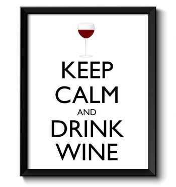 INSTANT DOWNLOAD Keep Calm Poster Keep Calm and Drink Wine Red Black White Food Kitchen Art Print Home Wall Decor Custom Stay Calm quote