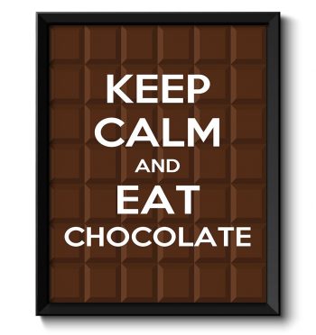 INSTANT DOWNLOAD Keep Calm Poster Keep Calm and Eat Chocolate Brown White Bar Food Kitchen Art Print Home Wall Decor Custom Stay Calm quote