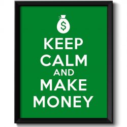 INSTANT DOWNLOAD Keep Calm Poster Keep Calm and Make Money Green White Art Print Wall Decor Custom Stay Calm poster quote inspirational