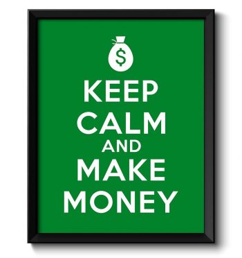 INSTANT DOWNLOAD Keep Calm Poster Keep Calm and Make Money Green White Art Print Wall Decor Custom Stay Calm poster quote inspirational