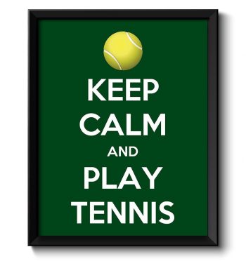 INSTANT DOWNLOAD Keep Calm Poster Keep Calm and Play Tennis White Green Art Print Wall Decor Sports Custom Stay Calm Poster quote