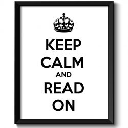 INSTANT DOWNLOAD Keep Calm Poster Keep Calm and Read On Black White Art Print Wall Decor Custom Stay Calm Books quote inspirational