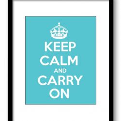 INSTANT DOWNLOAD Keep Calm Print Keep Calm and Carry On White Turquoise Wall Art Poster Bathroom Decor Bedroom Stay Calm quote inspirational