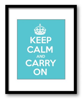 INSTANT DOWNLOAD Keep Calm Print Keep Calm and Carry On White Turquoise Wall Art Poster Bathroom Decor Bedroom Stay Calm quote inspirational