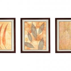 INSTANT DOWNLOAD Leaves Leaf Set of 3 Prints Beige Cream Nature Art Print Old Antique Vintage Printable Bathroom Bedroom