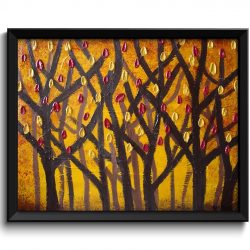 INSTANT DOWNLOAD Modern Trees Painting Fine Art Print Gold Beige Brown Black Tree Painting Abstract Wall Decor Bedroom Bathroom Living Room