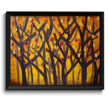 INSTANT DOWNLOAD Modern Trees Painting Fine Art Print Gold Beige Brown Black Tree Painting Abstract Wall Decor Bedroom Bathroom Living Room