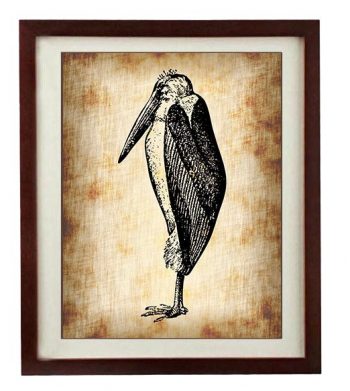 INSTANT DOWNLOAD Pelican Bird Vintage Style Print - Art Print Parchment Paper Old Antique Printable - Vintage Animal Art Print