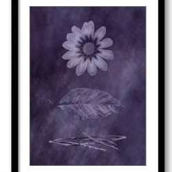 INSTANT DOWNLOAD Purple Flower Leaves Leaf Bathroom Art Print Nature Landscape Modern Elegant Watercolor Bathroom Wall Decor Painting