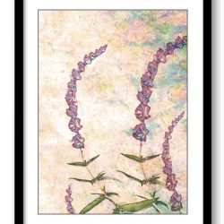 INSTANT DOWNLOAD Purple Lavender Flower Art Print Pink Coral Blue Green Modern Elegant Bathroom Wall Decor Flower Watercolor Painting