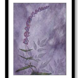 INSTANT DOWNLOAD Purple Lavender Flower Bathroom Art Print Modern Elegant Bathroom Wall Decor Flower Watercolor Painting Bedroom