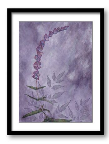 INSTANT DOWNLOAD Purple Lavender Flower Bathroom Art Print Modern Elegant Bathroom Wall Decor Flower Watercolor Painting Bedroom