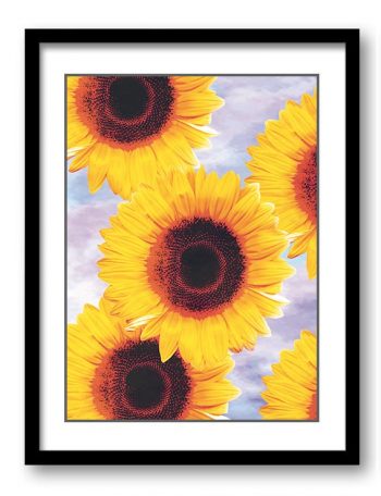 INSTANT DOWNLOAD Sunflowers Flower Art Print Old Antique Vintage Printable Bathroom Bedroom Blue Beige Yellow Brown