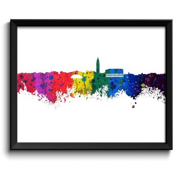 INSTANT DOWNLOAD Venice Skyline Watercolor Art Poster Print Venice Wall Decor Venice Wall Art Painting Italy Artwork City Map Home Decor