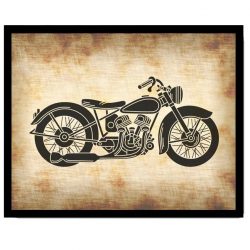 INSTANT DOWNLOAD Vintage Motorcycle Print Art Print Parchment Paper Old Style Antique Printable Vehicle Transportation Wall Decor