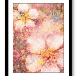 INSTANT DOWNLOAD White Flowers Pink Coral Peach Purple Bathroom Art Print Modern Elegant Watercolor Bathroom Wall Decor Flower Painting